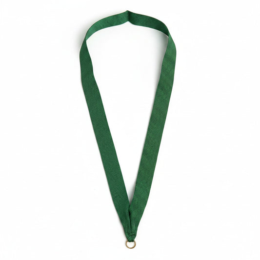 Medal Neck Ribbon Green