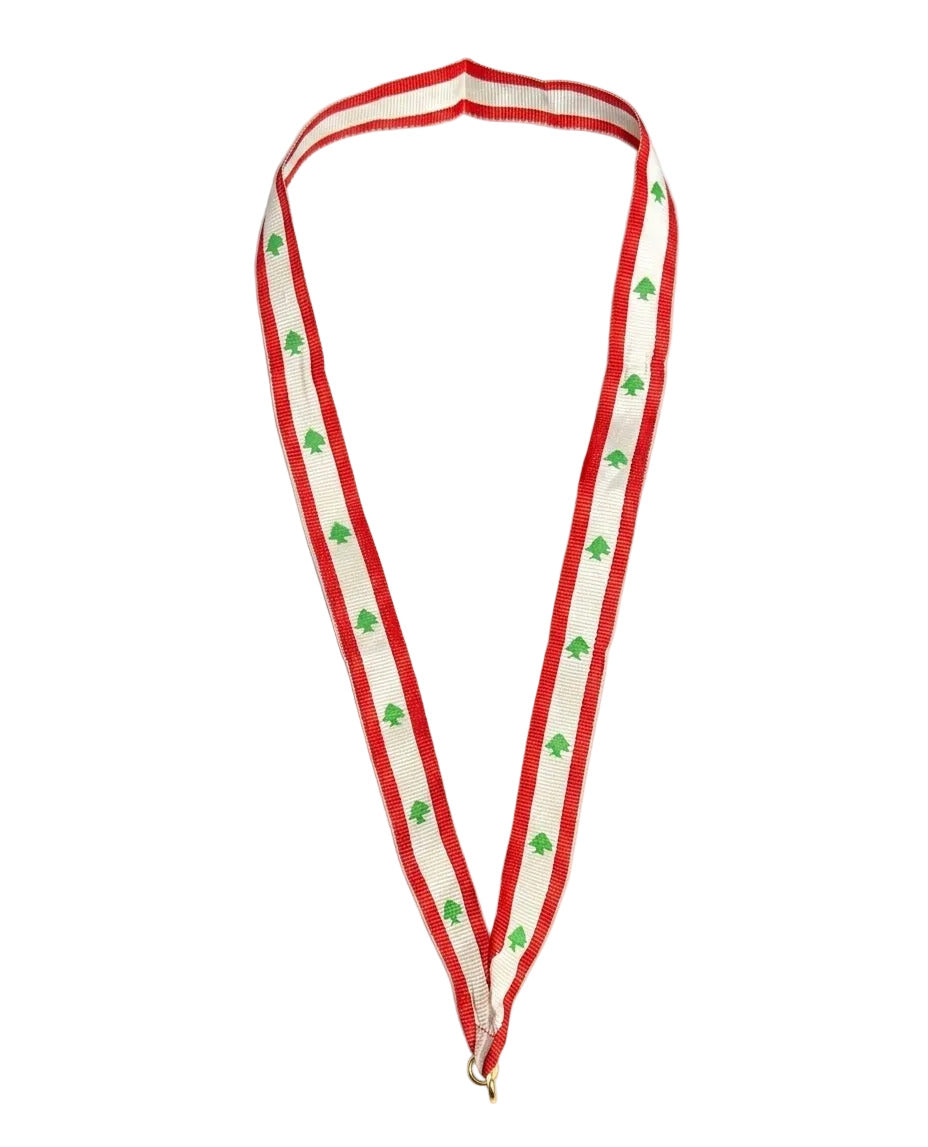 Medal Neck Ribbon Lebanon Flag