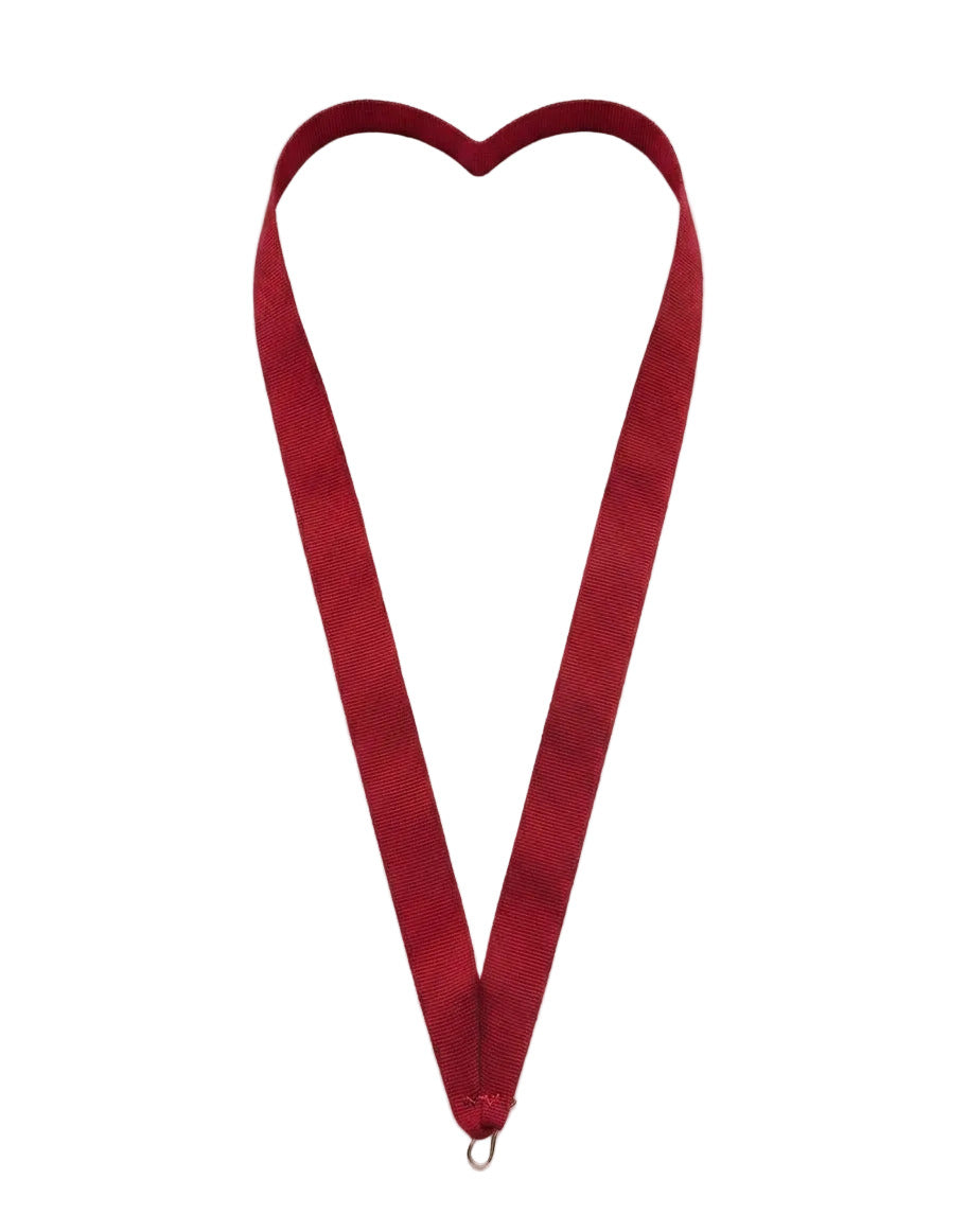 Medal Neck Ribbon Red