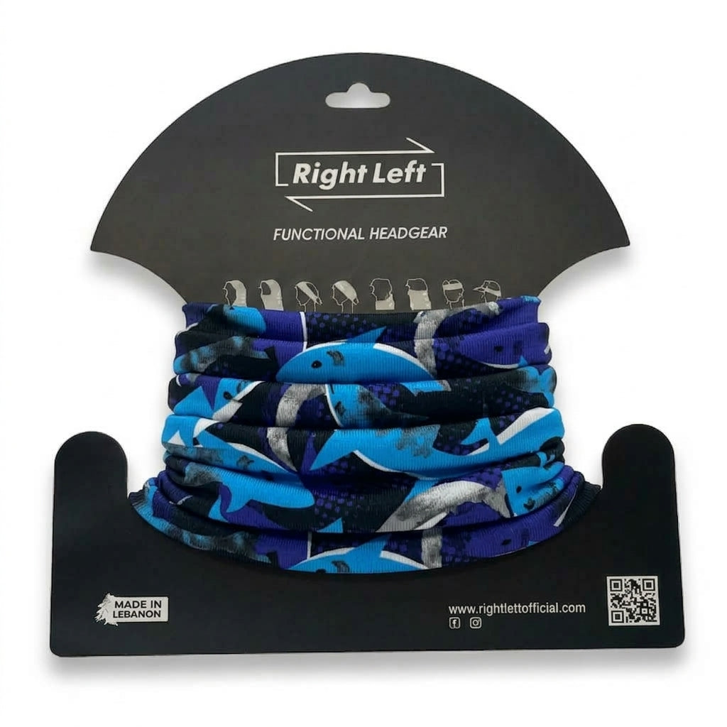 Functional Headgear - Lycra Dolphin Blue