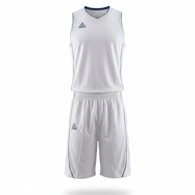 Basketball Uniform Peak F771103A White/Blue