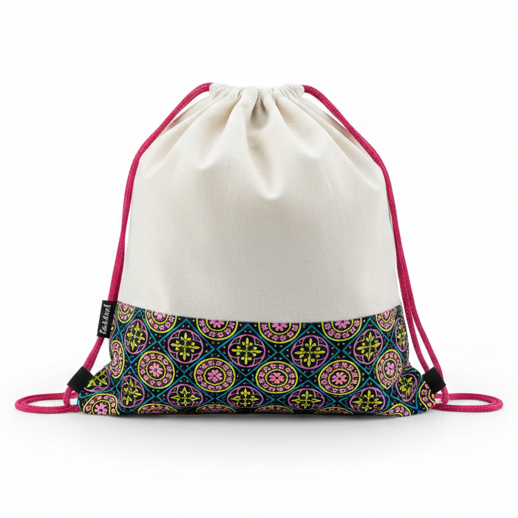 Lace Bag White Flowers Design