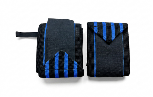 Weightlifting Wrist Wraps Black/Blue