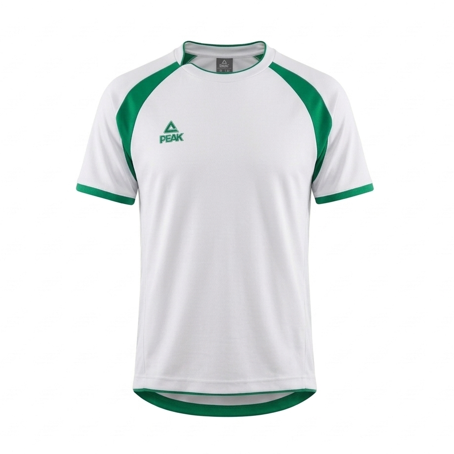 Peak T-Shirt White/Green TS31