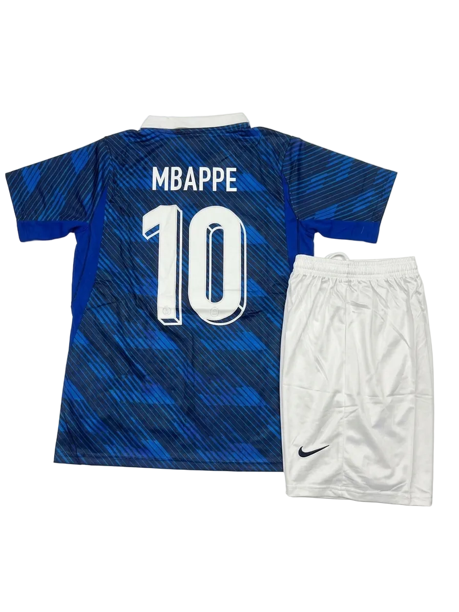 Football Uniform France Adult Mbappe Blue/White