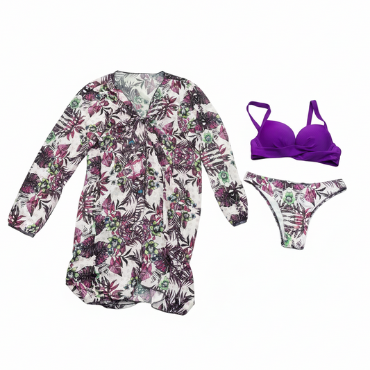 Swimsuit (Maillot) Three-Pieces Lilas/Purple