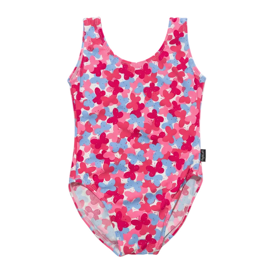 Swimsuit (Maillot) One-Piece Butterfly Pink