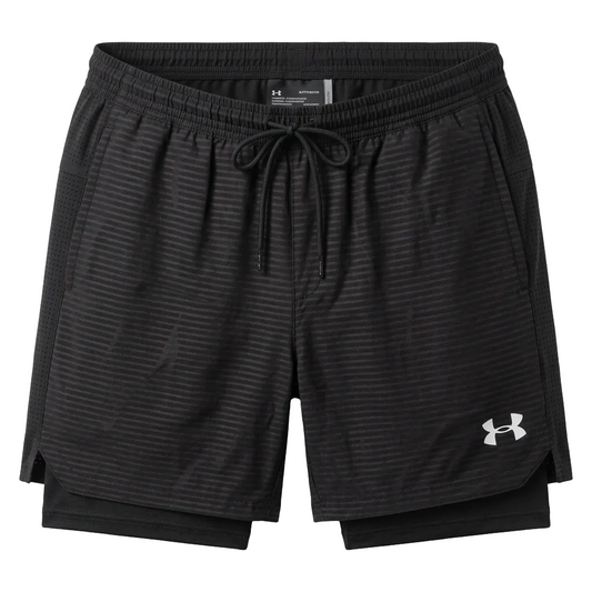 2-in-1 Running Shorts Black #2506