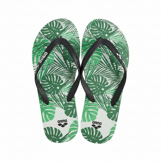 Arena Beach Flip Flop Tropical Green/Palms 1997100