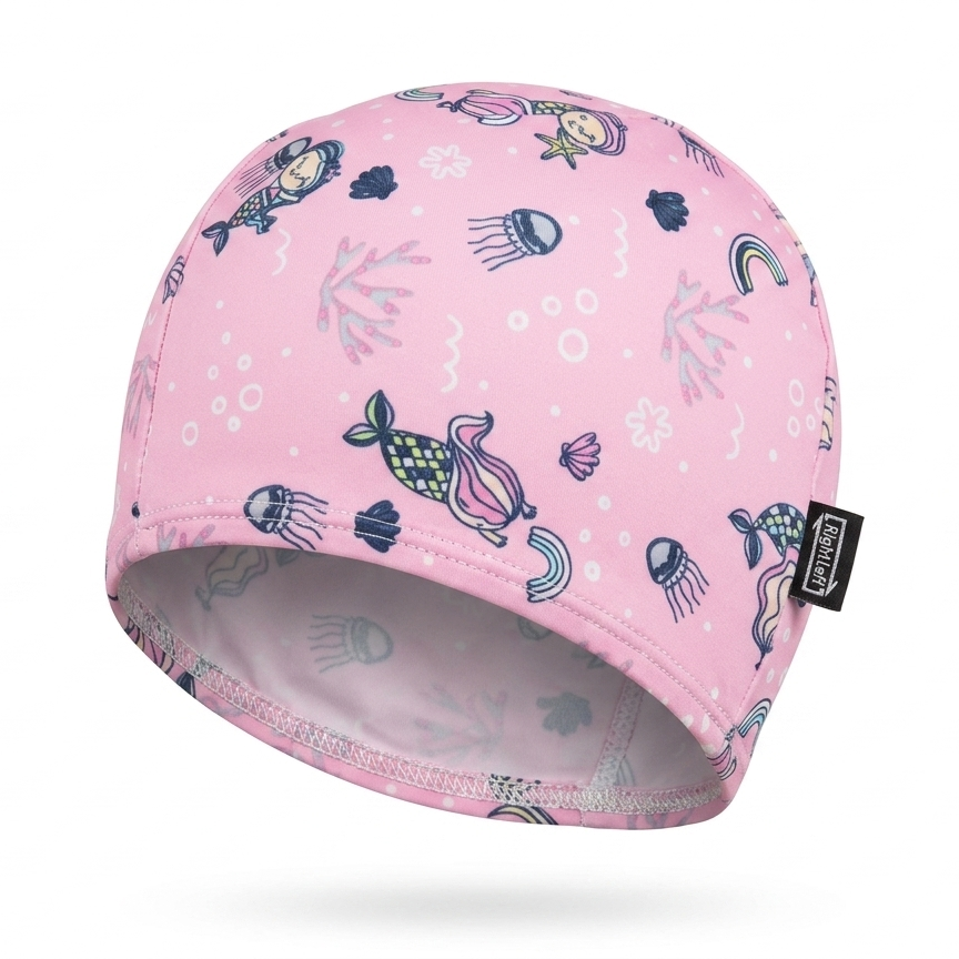 Swim Cap Lycra Pink Mermaid