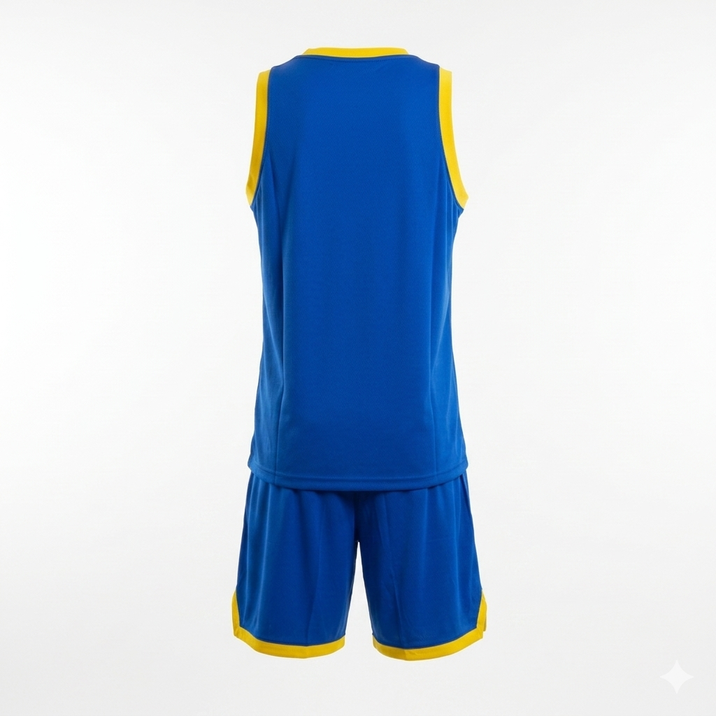 Basketball Uniform Peak F771107 Blue/Yellow