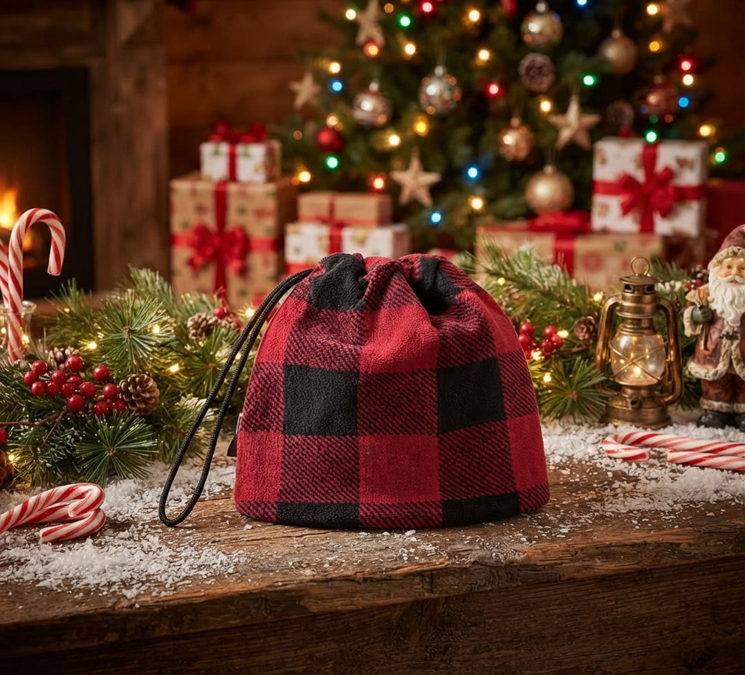 Headgear Adjustable Double-Layer Furr Carreau Red