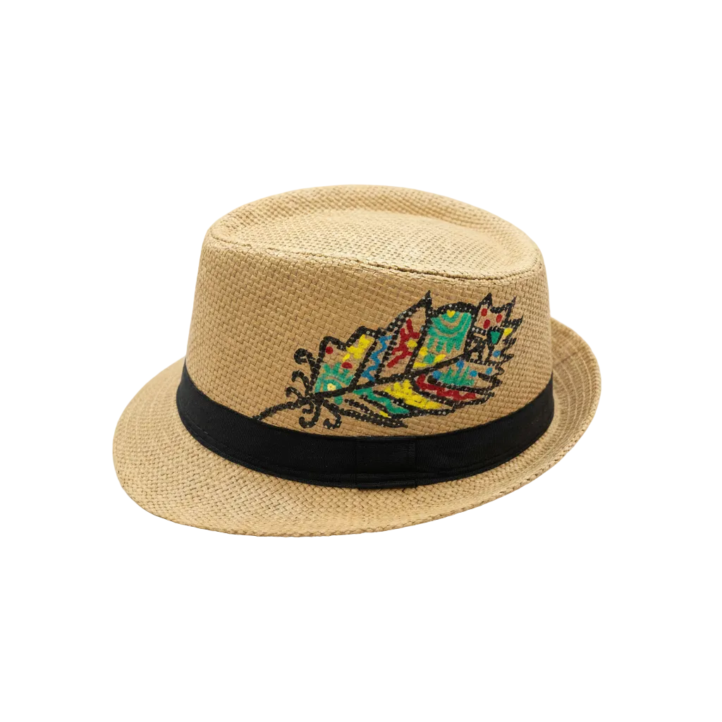 Summer Hat Hand-Painted