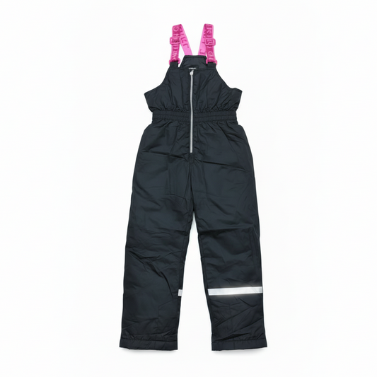 Ski Pant Black Suspender Pink #1899
