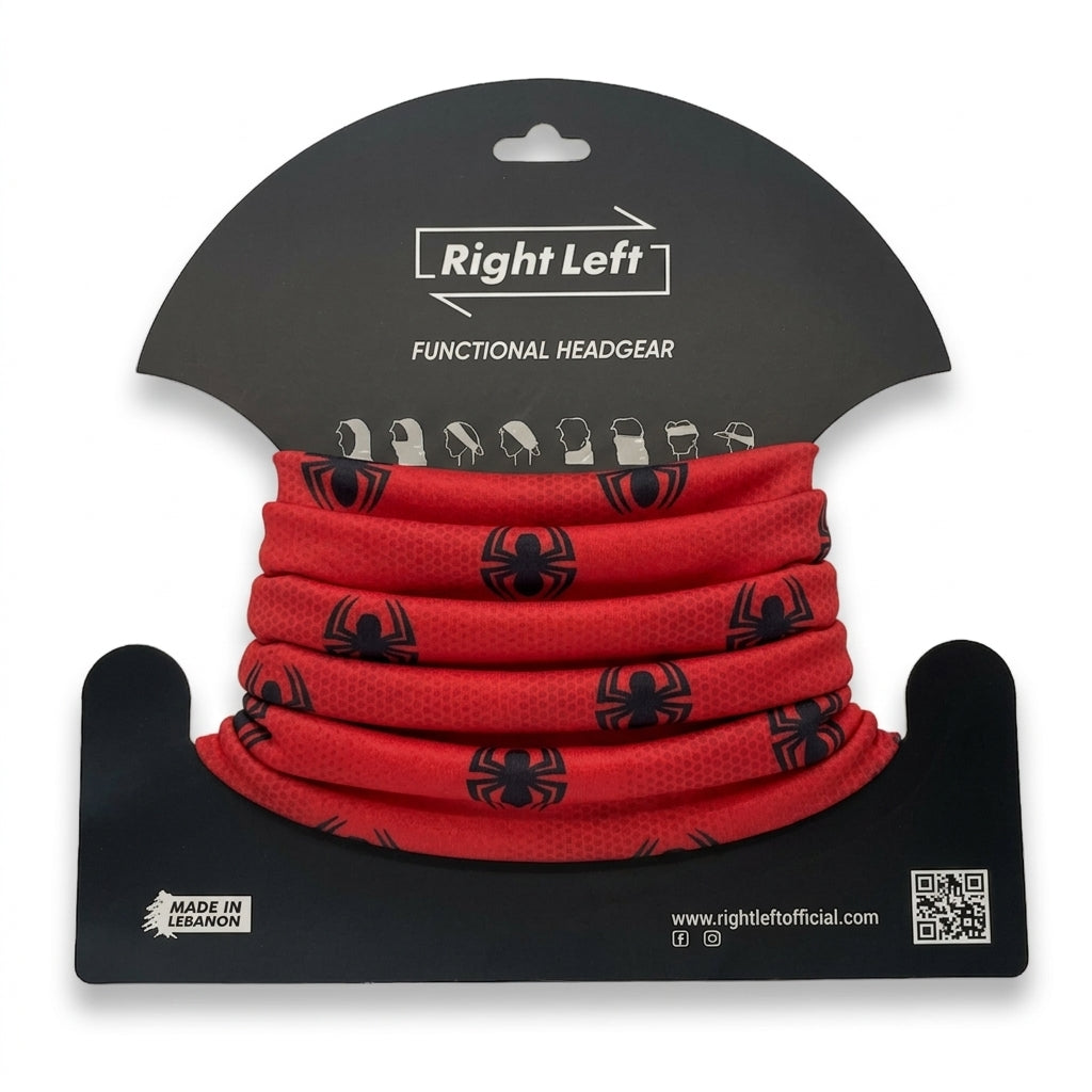 Functional Headgear - Lycra Spider Red