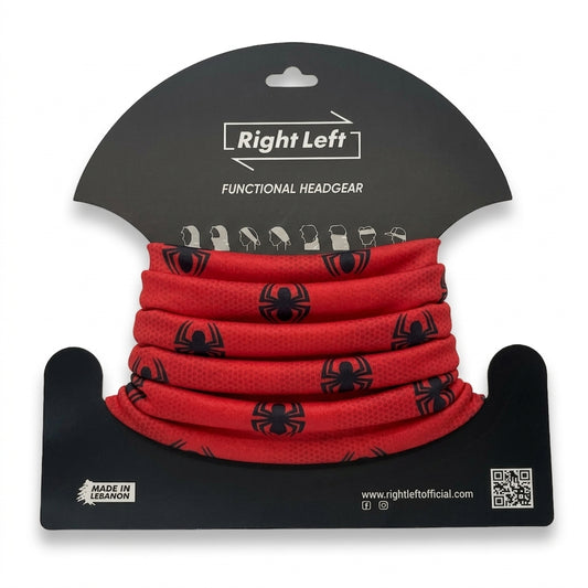 Functional Headgear - Lycra Spider Red