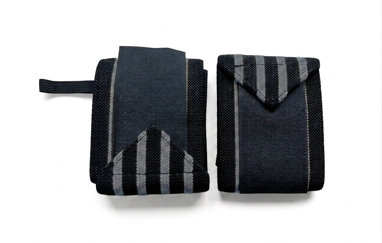 Weightlifting Wrist Wraps Black/Grey