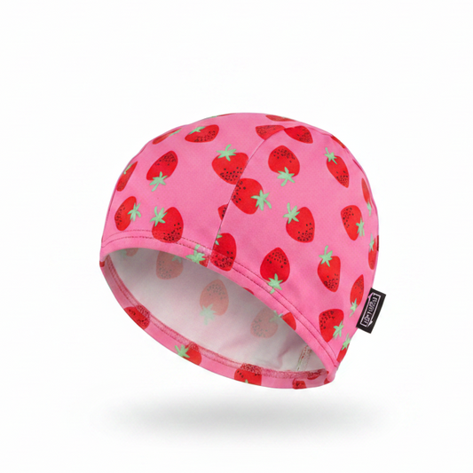 Swim Cap Lycra Pink Strawberry