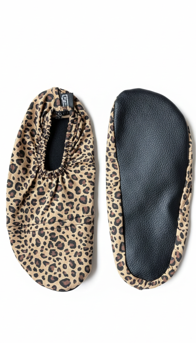 Flexy Slips Lycra Leopard Brown