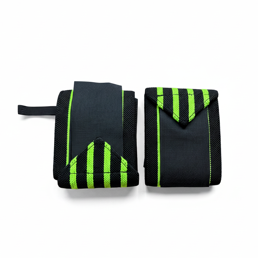 Weightlifting Wrist Wraps Green