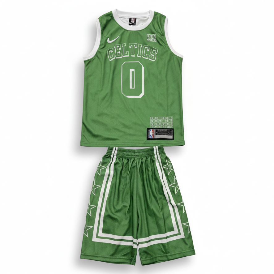 Basketball Celtics Uniform Set Green