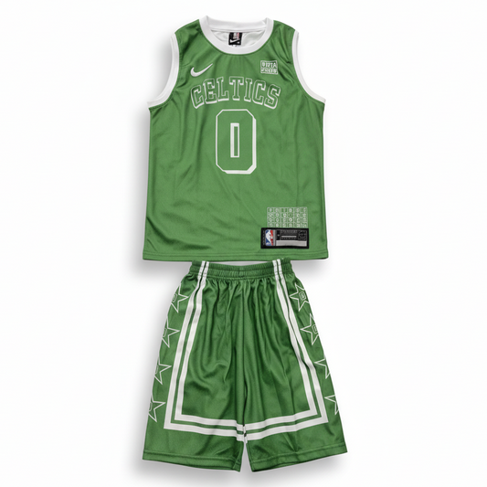 Basketball Celtics Uniform Set Green