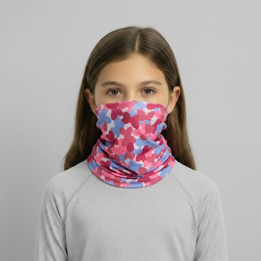 Functional Headgear - Lycra Butterflies Pink