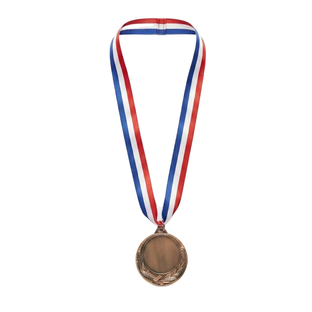 Medal Bronze With Tri-color Ribbon