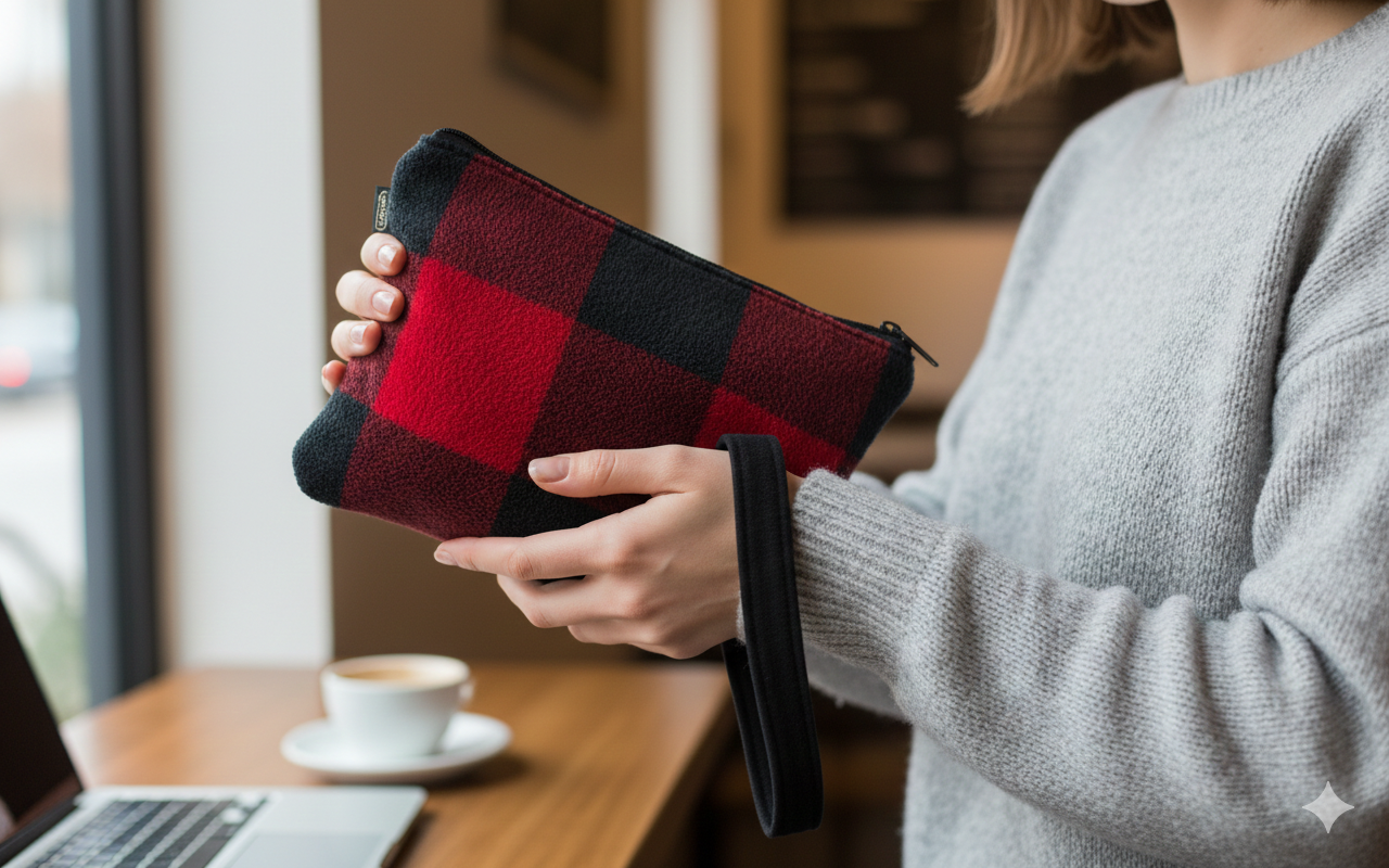 Clutch Furr Red/Black