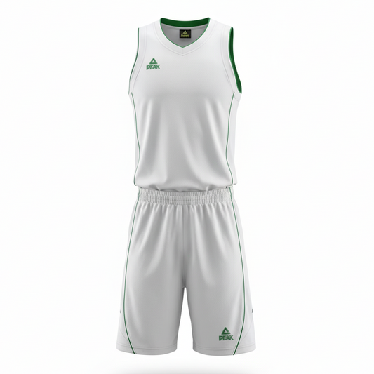 Basketball Uniform Peak F771103 White/Green