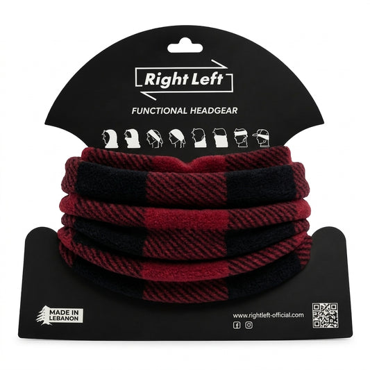 Functional Headgear - Furr Carreau Red & Black