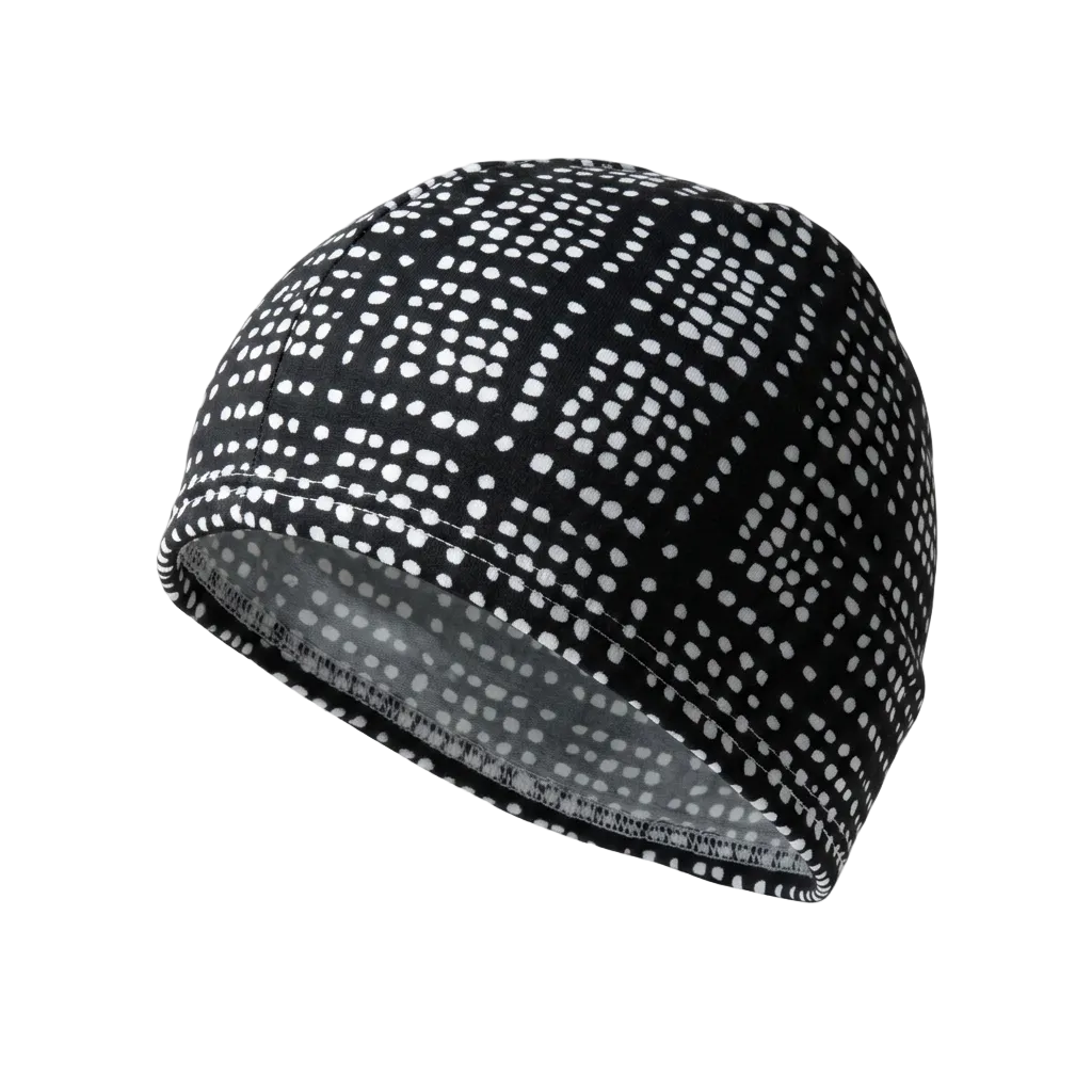 Swim Cap Lycra Black/White