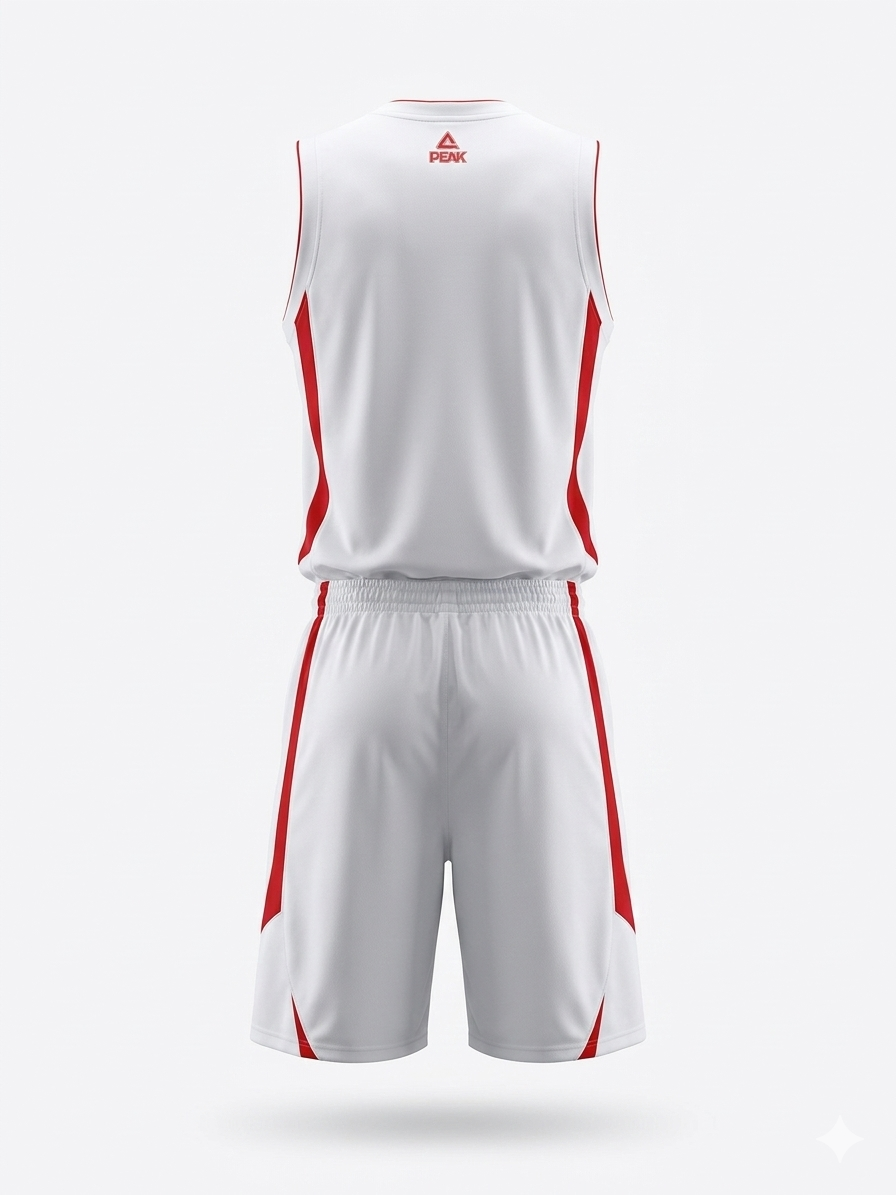 Basketball Uniform Peak F771103 White/Red