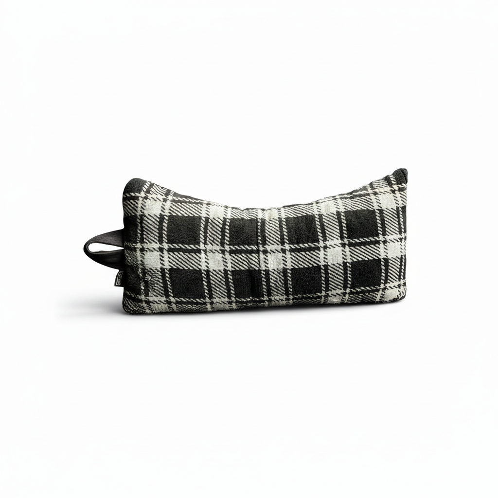 Pillow Soft Fleece Carreau Black/White