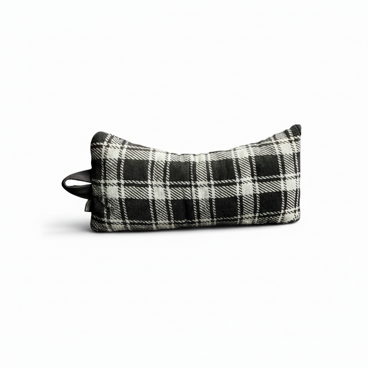 Pillow Soft Fleece Carreau Black/White