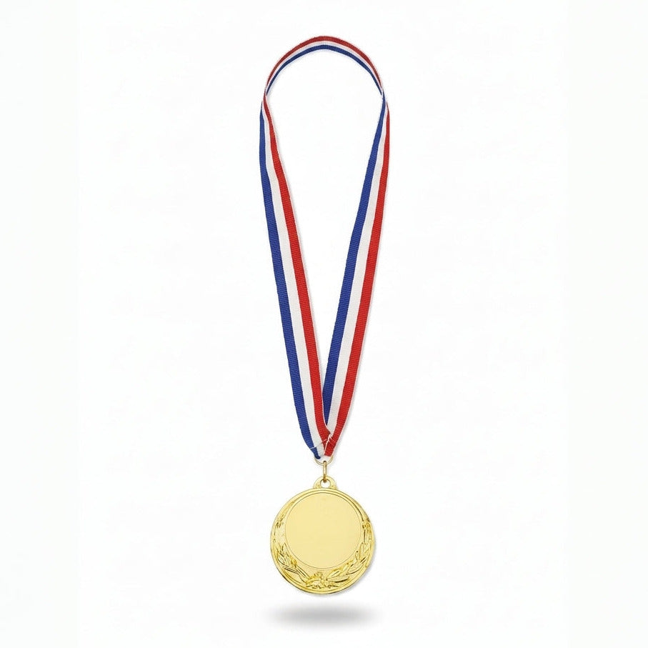 Medal Gold with Tri-Color Ribbon