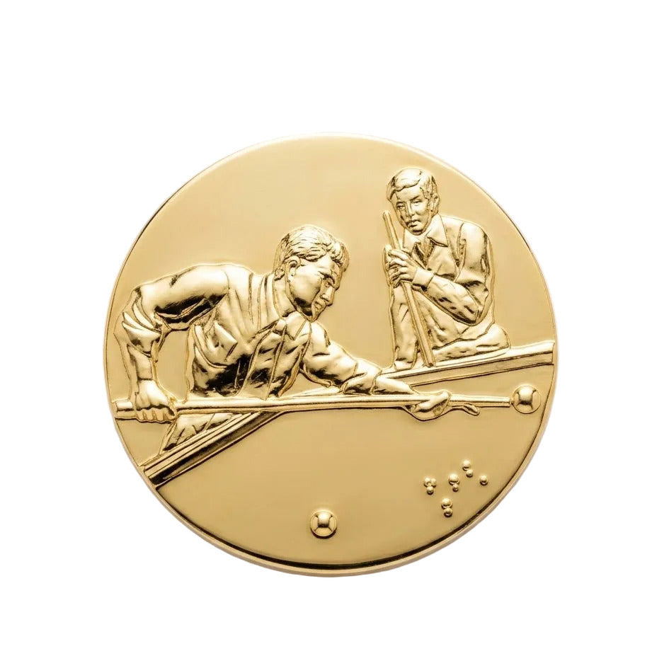 Insert Metal Stickers Trophy Billiard