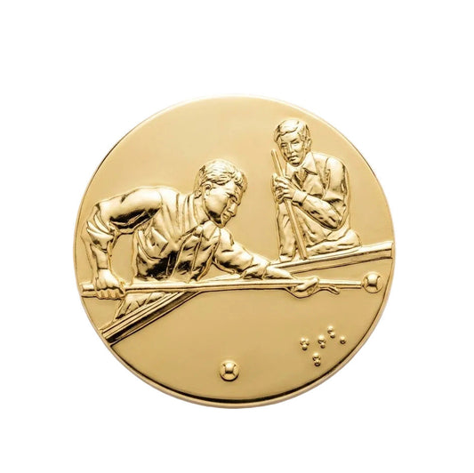 Insert Metal Stickers Trophy Billiard