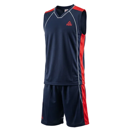 Basketball Uniform Peak F770181 Navy/Red