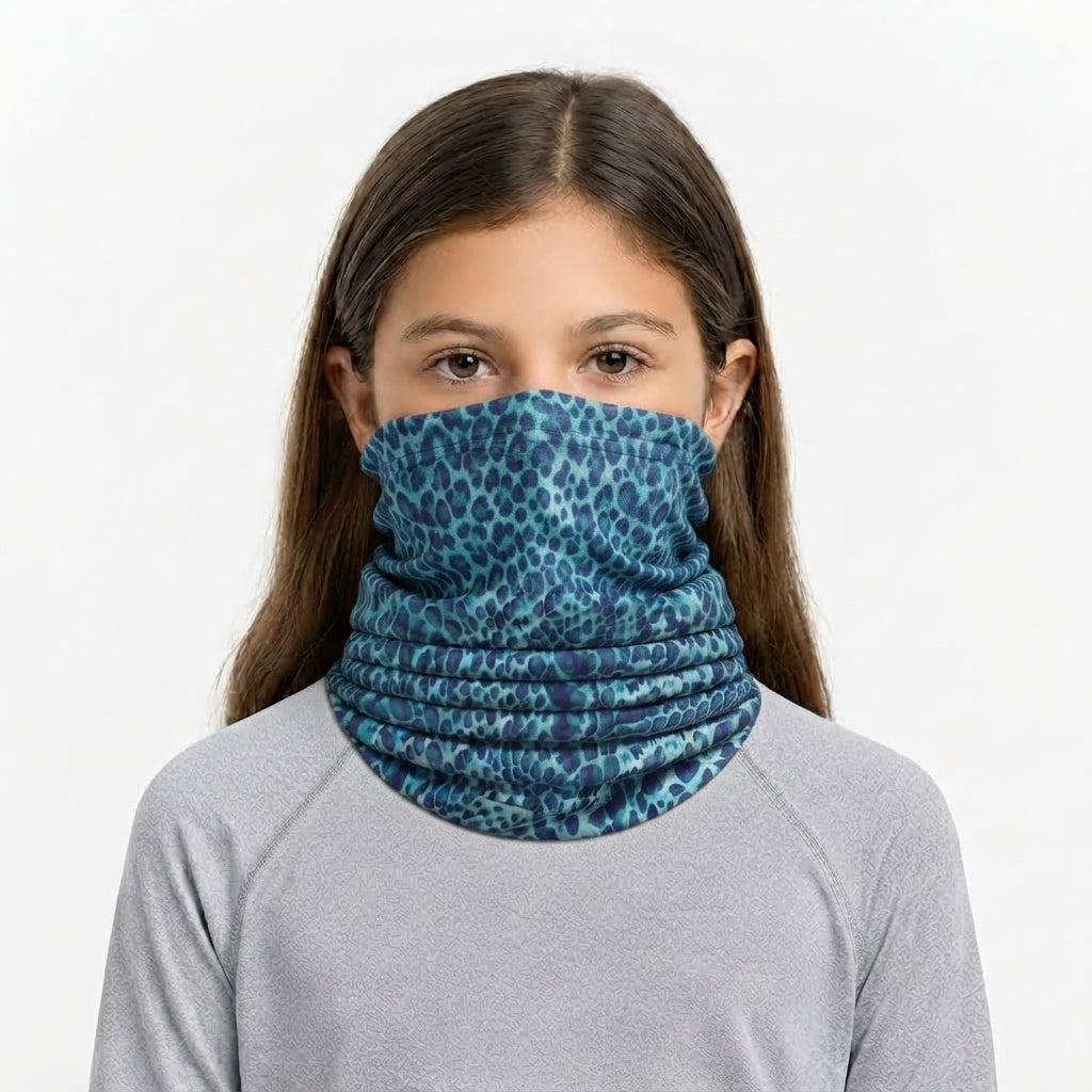 Functional Headgear - Coton Lycra Snake Blue