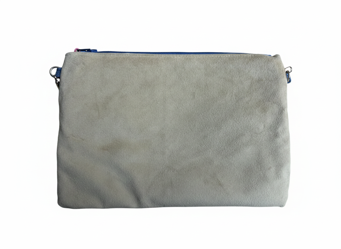 Crossbody bag Blue Multicolor Embroidery