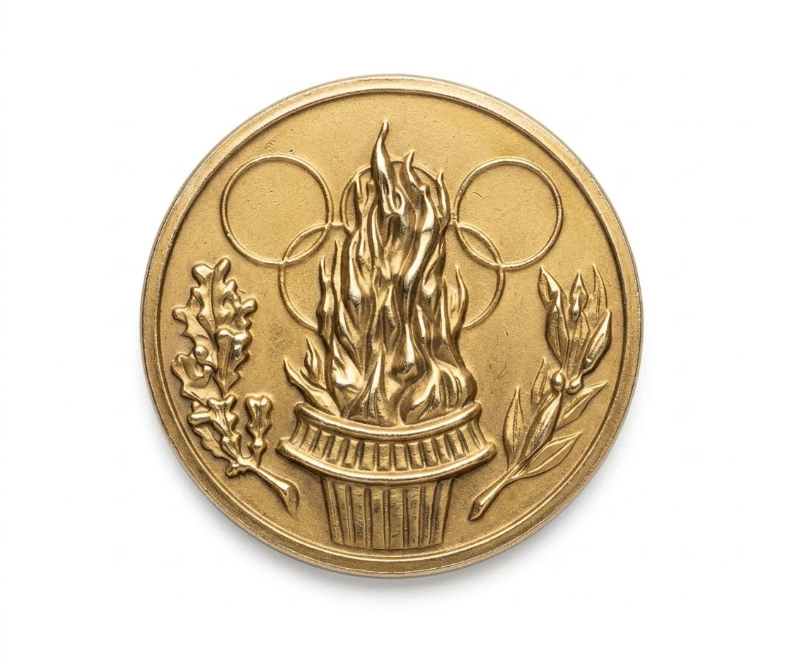 Insert Metal Stickers Trophy Olympic