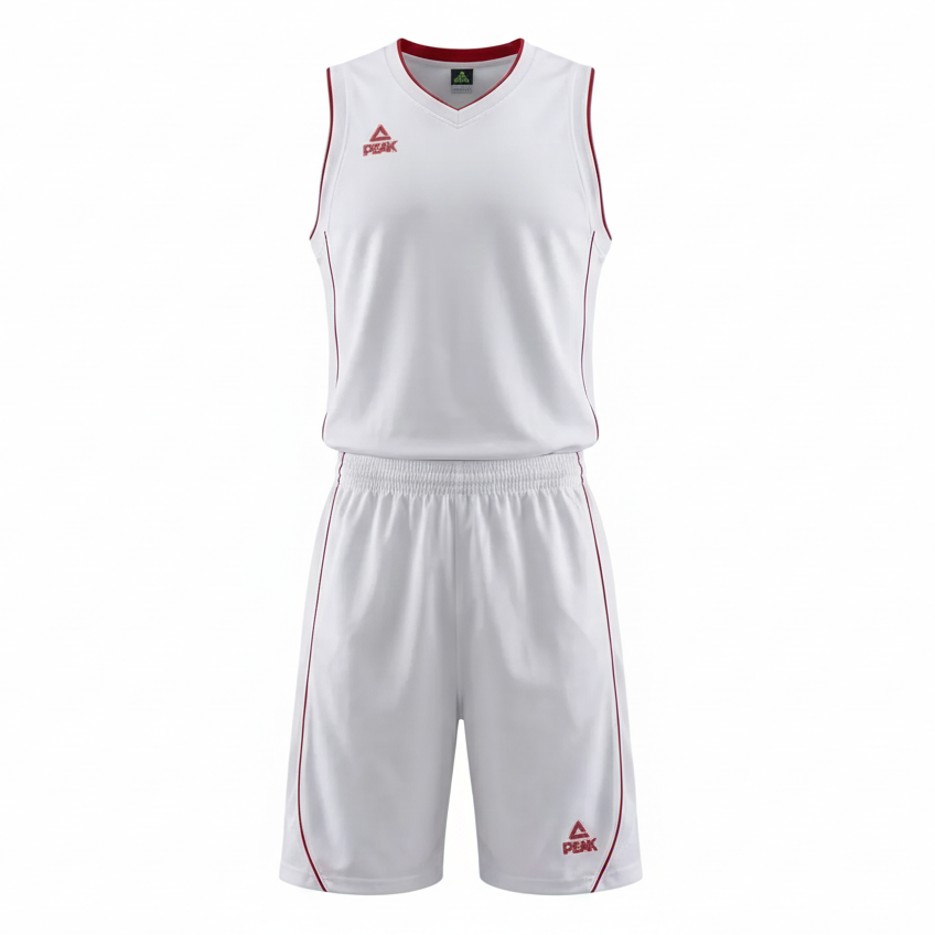 Basketball Uniform Peak F771103 White/Red