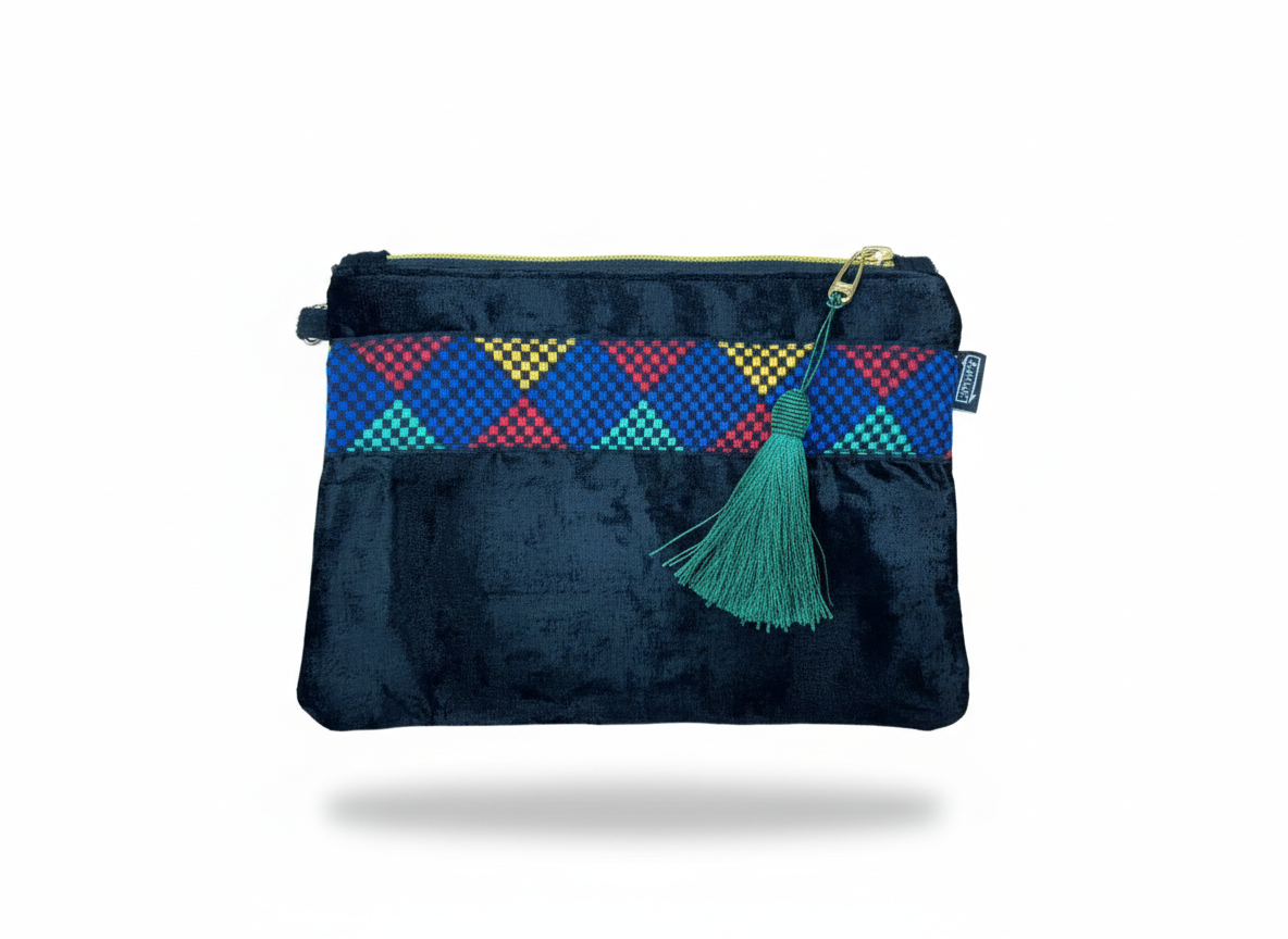Crossbody bag Black Multicolor Embroidery