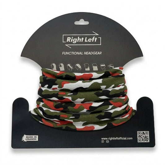 Functional Headgear - Coton Lycra Army Red