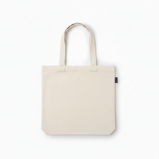 Small Tote Bag Linen Light Beige