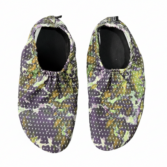 Flexy Slips Coton Floral Purple/Green