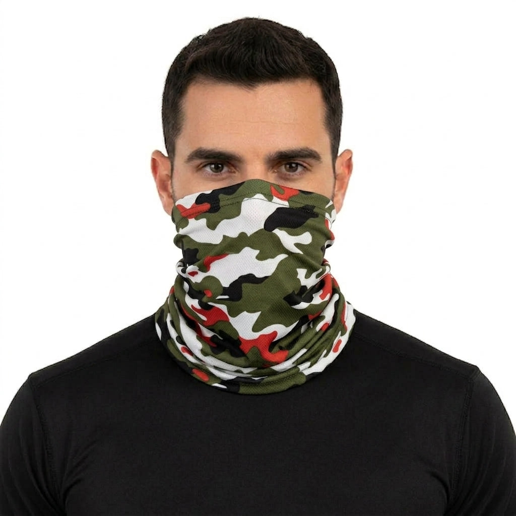 Functional Headgear - Coton Lycra Army Red