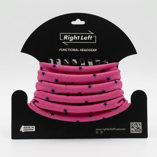 Functional Headgear - Lycra Stars Pink
