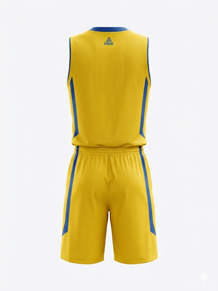 Basketball Uniform Peak F771103 Yellow/Blue